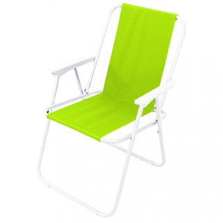 Sedia da Spiaggia Pieghevole Tessuto Oxford Verde