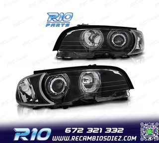 FAROS BMW E46 COUPE 99-03 OJOS ANGEL CCFL INTERMITENTES FOND