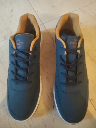 Sneakers Uomo Blu/Marrone Taglia 48