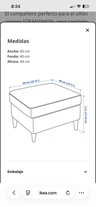 Reposapiés terciopelo verde Ikea