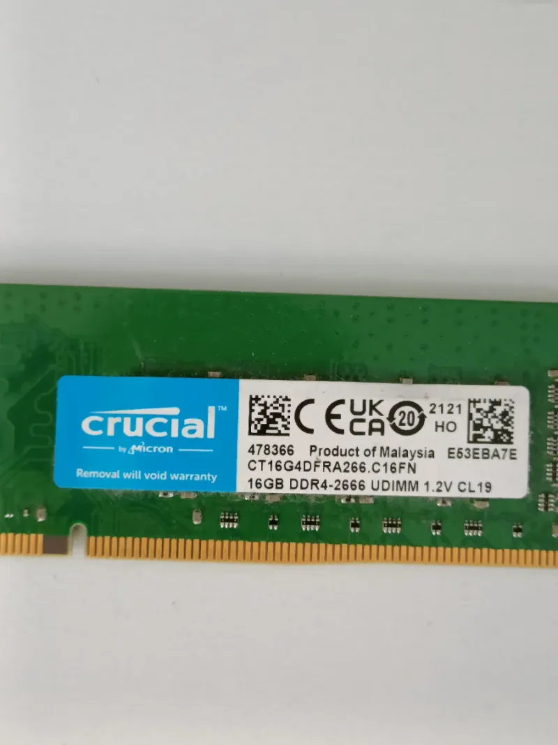 DDR4 16GB 2666 MHz Crucial Memoria RAM afbeelding 2