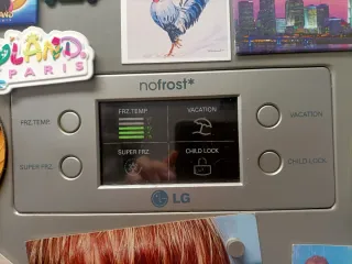 Frigorífico LG plateado