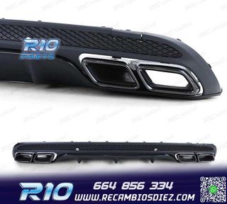 DIFUSOR MERCEDES CLASE C W205 SEDAN 13-18 LOOK AMG + COLAS E