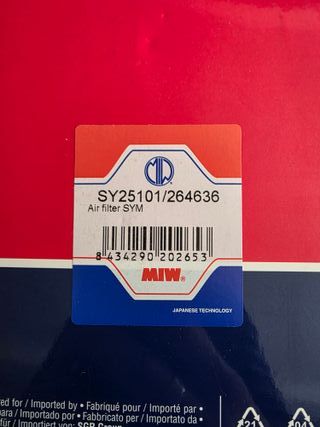 FILTRO AIRE - SYM - VS 125/150 - EURO 3 - NUEVO