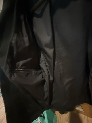 Chaqueta de cuero Zara Negra