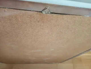 Specchio con cornice bianca