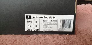 Zapatilla Adidas Adizero Evo SL Running