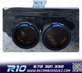 COLA ESCAPE IZQUIERDA BMW LOOK M PERFORMANCE AZUL CARBONO