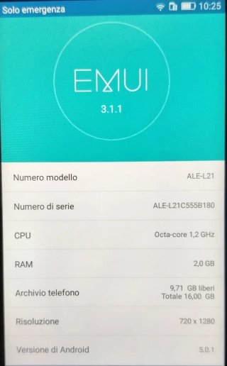 Huawei P8 Lite Nero