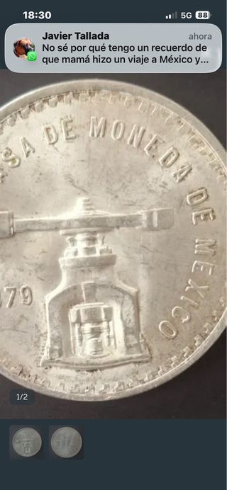 Onza de Plata 925 Balanza 1979