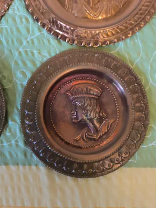 Platos decorativos de cobre