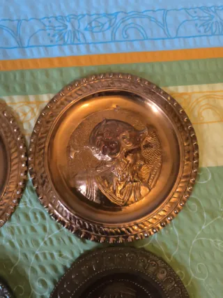 Platos decorativos de cobre