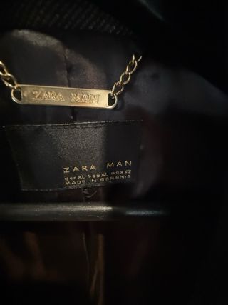 Abrigo de paño Zara gris