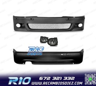 KIT CARROCERIA BMW E39 PARAGOLPES DELANTERO + TRASERO + NIEB