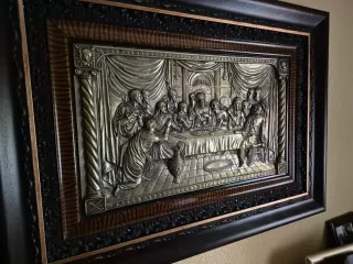 Cuadro La Última Cena Antiguo