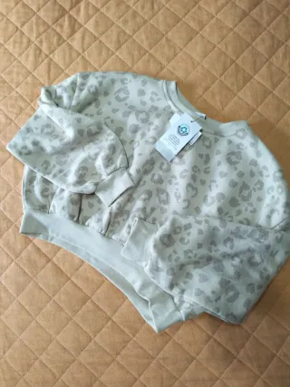 Felpa leopardata bambina 8-9 anni