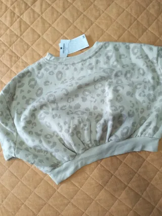 Felpa leopardata bambina 8-9 anni