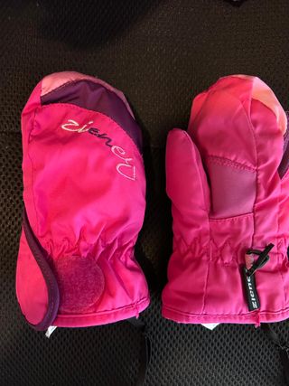 Manoplas esquí niño/bebé rosa y morado