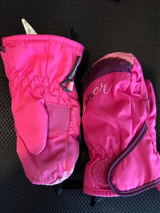 Manoplas esquí niño/bebé rosa y morado
