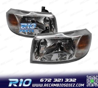 FAROS PARA FORD TRANSIT 00-06 FONDO CROMO