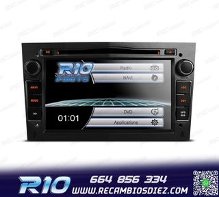 RADIO NAVEGADOR 7" PARA OPEL COLOR NEGRO OSCURO USB GPS TACT