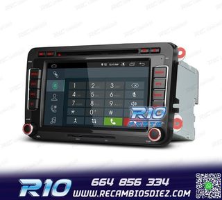 RADIO GPS ANDROID 13 PARA VOLKSWAGEN VW SEAT SKODA TOURAN 7"