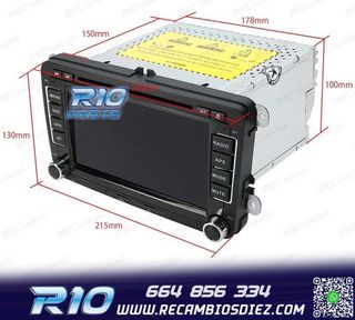 RADIO GPS ANDROID 13 PARA VOLKSWAGEN VW SEAT SKODA TOURAN 7"