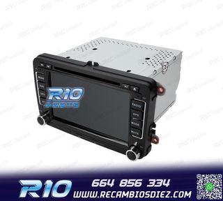RADIO GPS ANDROID 13 PARA VOLKSWAGEN VW SEAT SKODA TOURAN 7"