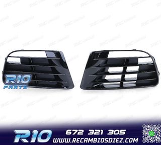 REJILLAS VOLKSWAGEN VW GOLF 6 08-12 LOOK R20 NEGRO BRILLO