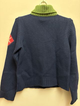 Jersey de cuello alto con rombos