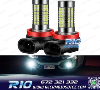 KIT BOMBILLAS LED ANTINIEBLAS HB4 O 9006 60W 54SMD CANBUS