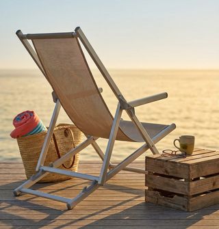 Sdraio da Mare Pieghevole in Alluminio 98x106 Cm