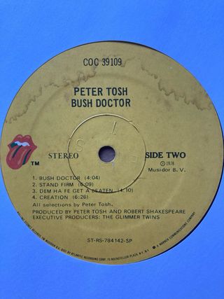 Vinilo Peter Tosh Bush Doctor Reggae