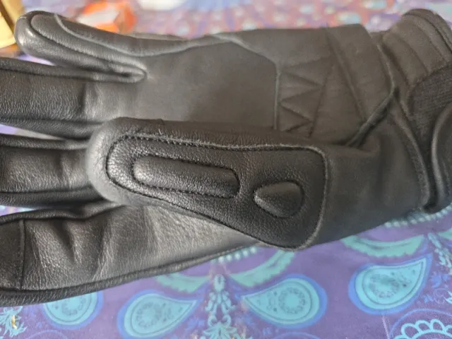 Guantes Moto Piel Talla XL Negros