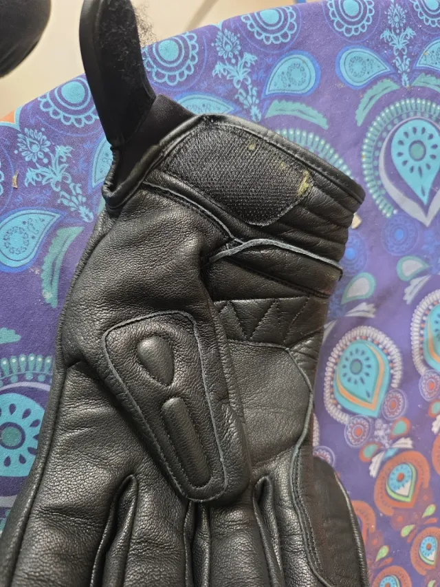 Guantes Moto Piel Talla XL Negros