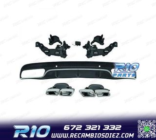 DIFUSOR MERCEDES CLASE C W205 SEDAN 14-18 LOOK AMG C63 SEDAN