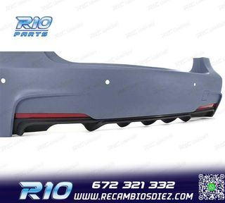 PARAGOLPES TRASERO BMW F30 LOOK M PERFORMANCE PDC DOBLE SALI