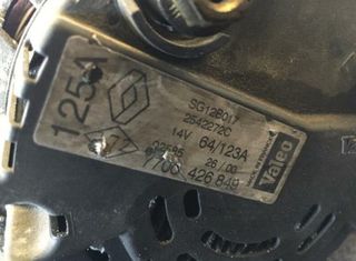 Renault 54892 alternador 7700111289 laguna 1.9 dci