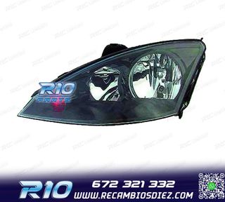 FARO IZQ PARA FORD FOCUS II 01-05 FONDO NEGRO