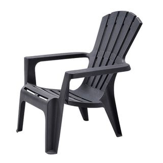 Poltrona Relax da Giardino Nera Con Braccioli