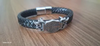 Bracciale Harley Davidson in pelle intrecciata