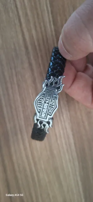 Bracciale Harley Davidson in pelle intrecciata