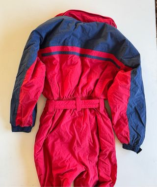 Mono de esquí Boomerang Talla 14. Rojo y azul