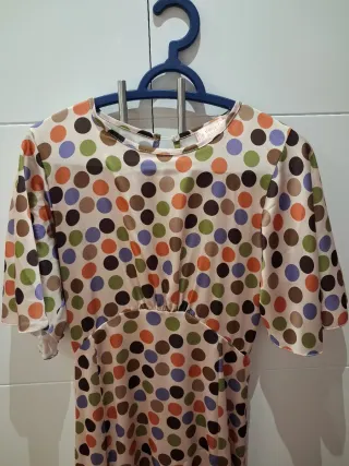 Vestido lunares Mariquita Trasquilá