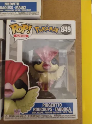 Funko Pop! Pokémon Meowth, Snubbull, Pidgeotto