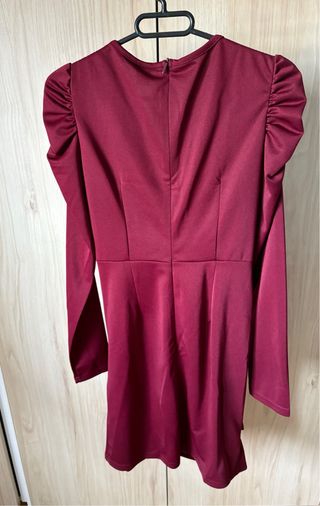 Vestido burdeos SHEIN manga larga talla S