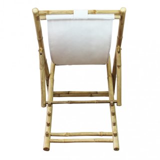 Sdraio Reclinabile Bamboo Orientale Bianca 117cm