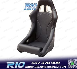 ASIENTO BAQUET UNIVERSAL NEGRO PIEL ESTILO EVO