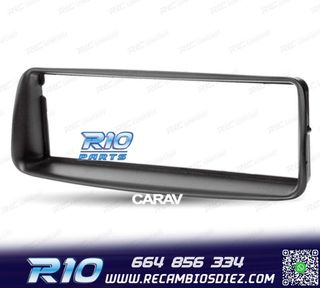 MARCO NEGRO RADIO 1-DIN PARA PEUGEOT 206 98-07