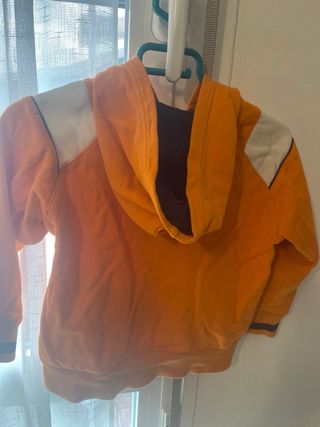Sudadera Nike niño naranja y blanco